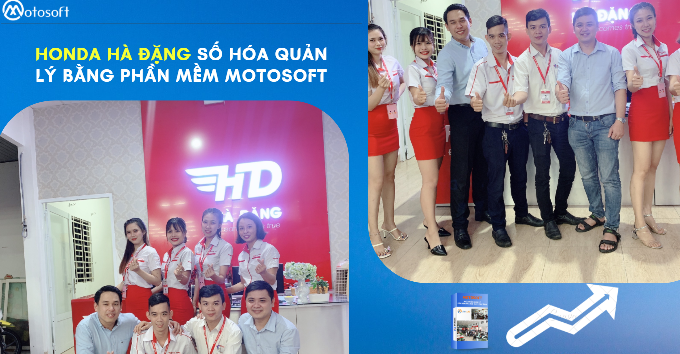 [Bình Dương] Ứng dụng phần mềm Motosoft mang lại sự thay đổi gì cho Chuỗi cửa hàng xe máy Hà Đặng trong quản lý hệ thống?